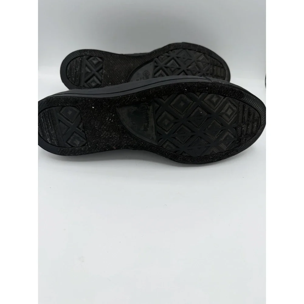 Converse Chuck Taylor All Star Low Top Black Monochrome Sneakers Size M10, W12 - Picture 6 of 7